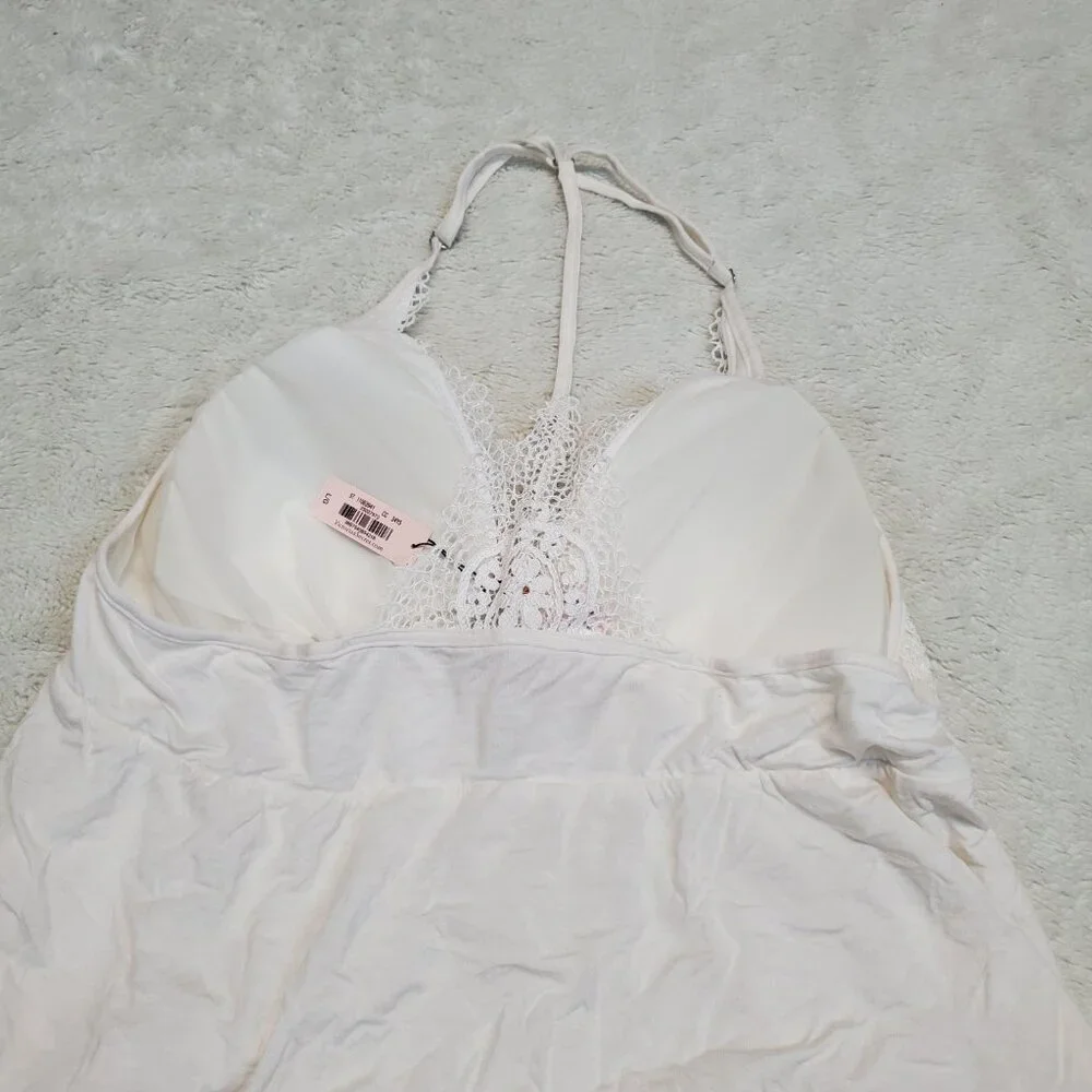 NWT Victoria's Secret Ivory Lace Babydoll Slip Lingerie Large Sexy Vixen Classic - Picture 4 of 7